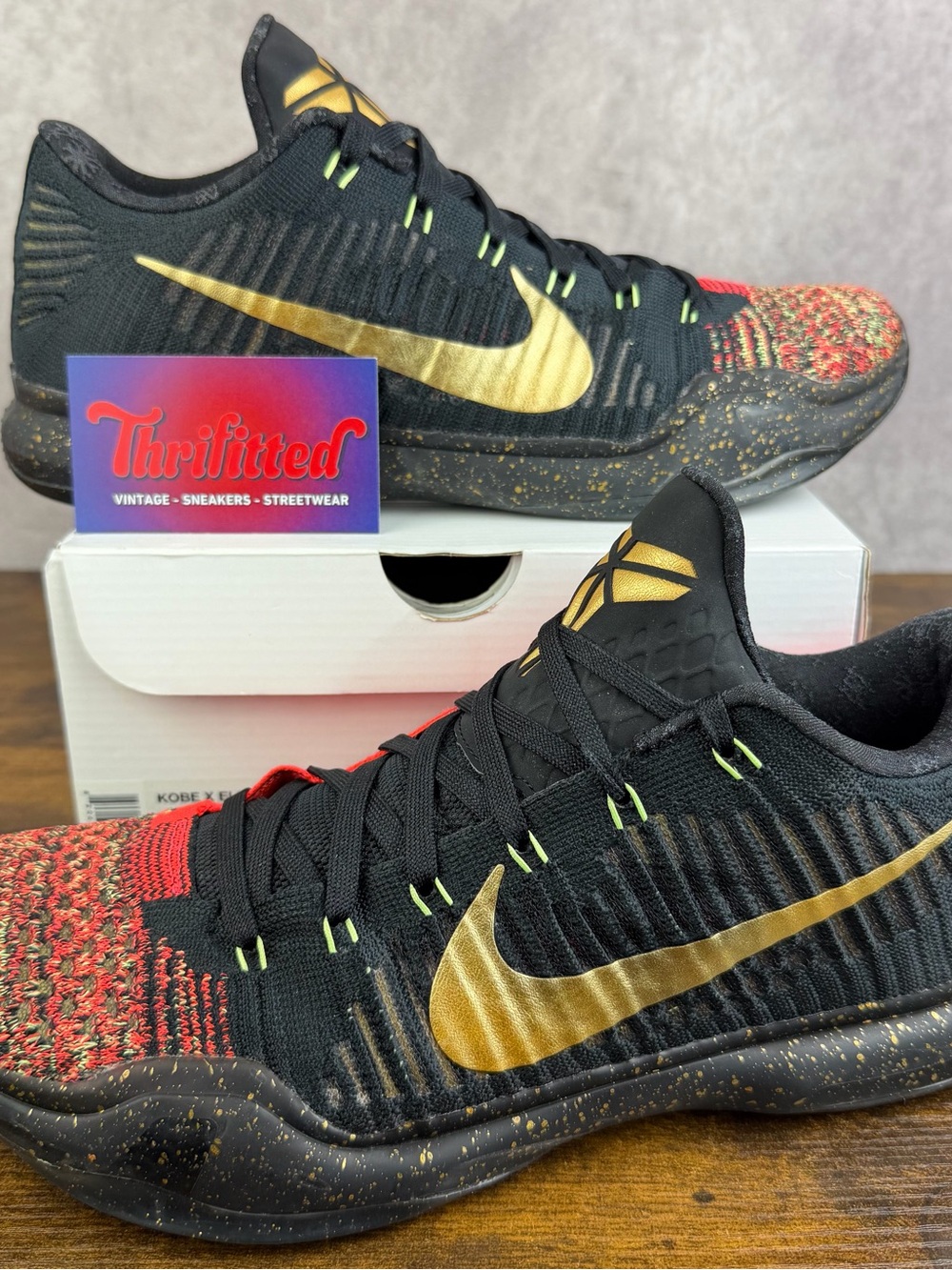 Nike Kobe 10 Elite Christmas Size 10.5 802560-076 Men’s Basketball Shoes OG Rare